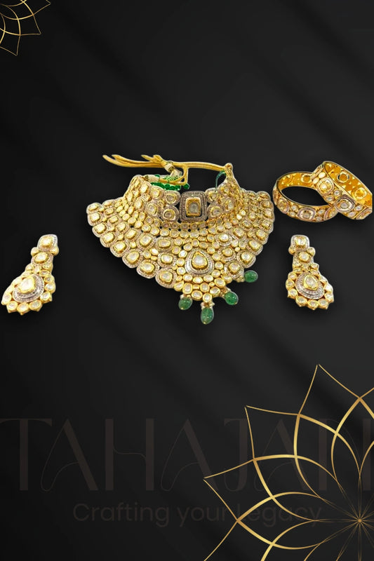 Royal Gutka Kundan Bridal Set – Heavy Choker Design for Wedding Wear