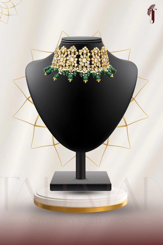 Handmade Floral Kundan Bridal Choker Set