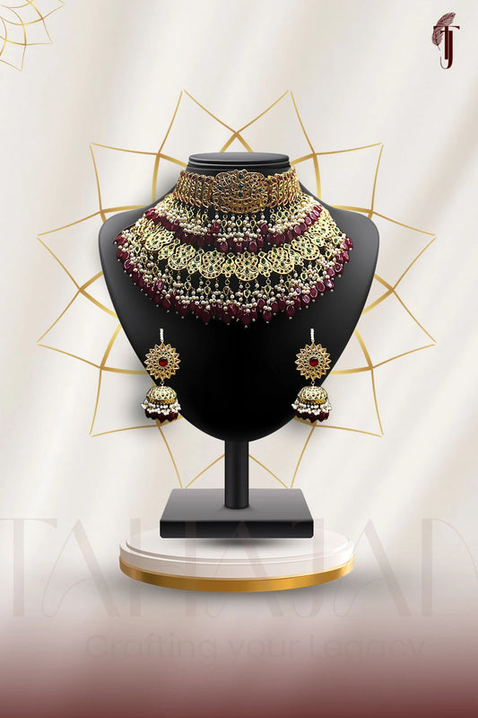 Royal Thapa Kundan Double Layer Bridal Set