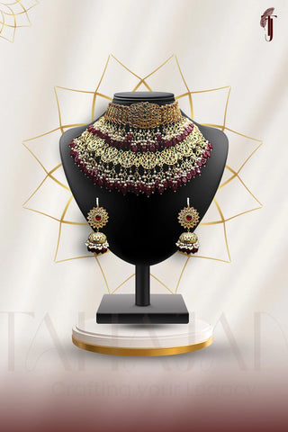 Royal Thapa Kundan Double Layer Bridal Set
